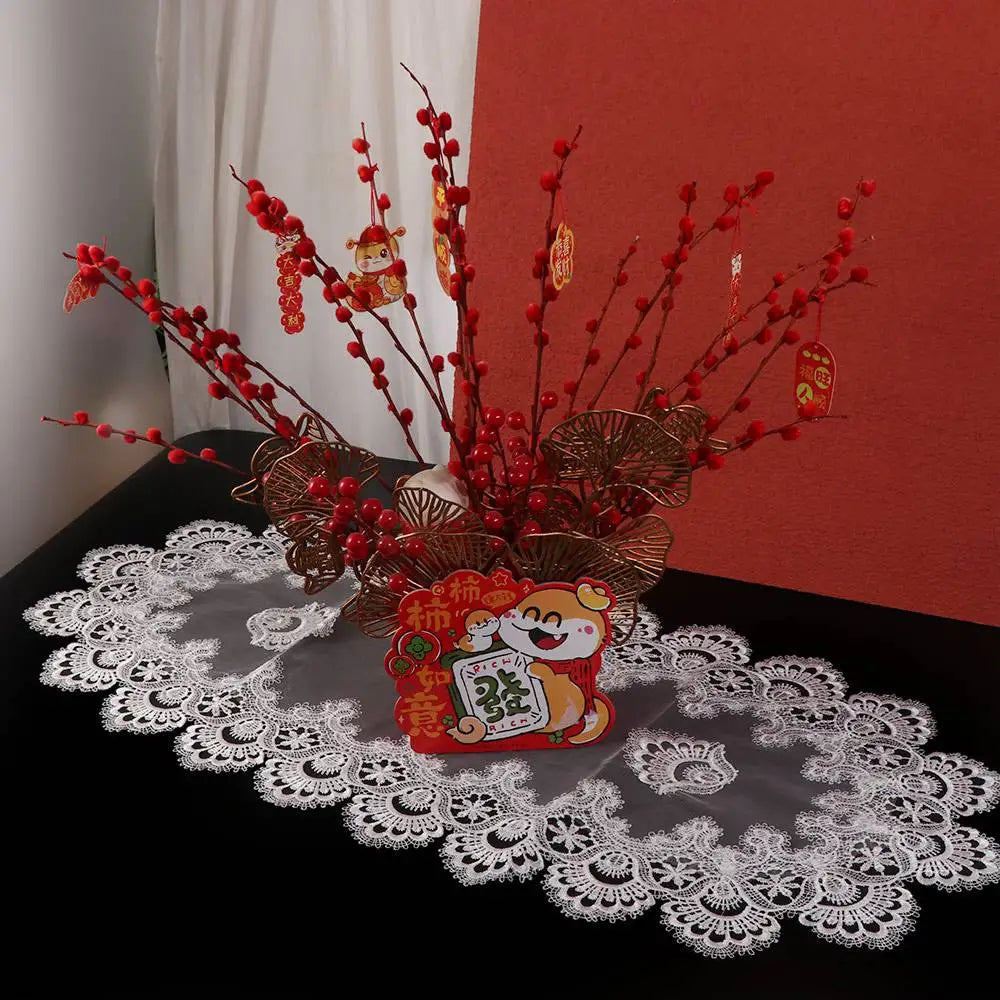 serviette table brodée florale gris clair doré classique réutilisable polyester