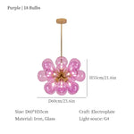 lampe suspendue moderne boules verre blanc doré néon haute luminosité contemporain