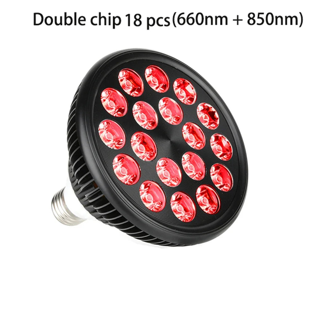 lampe led rouge noir raffermissement peau rajeunissement points lumineux moderne