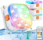 lumière sous marine led piscine color changing télécommande autonome blanc rouge vert bleu moderne