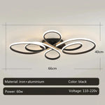 luminaire anneau moderne blanc noir marron led dimmable sans télécommande
