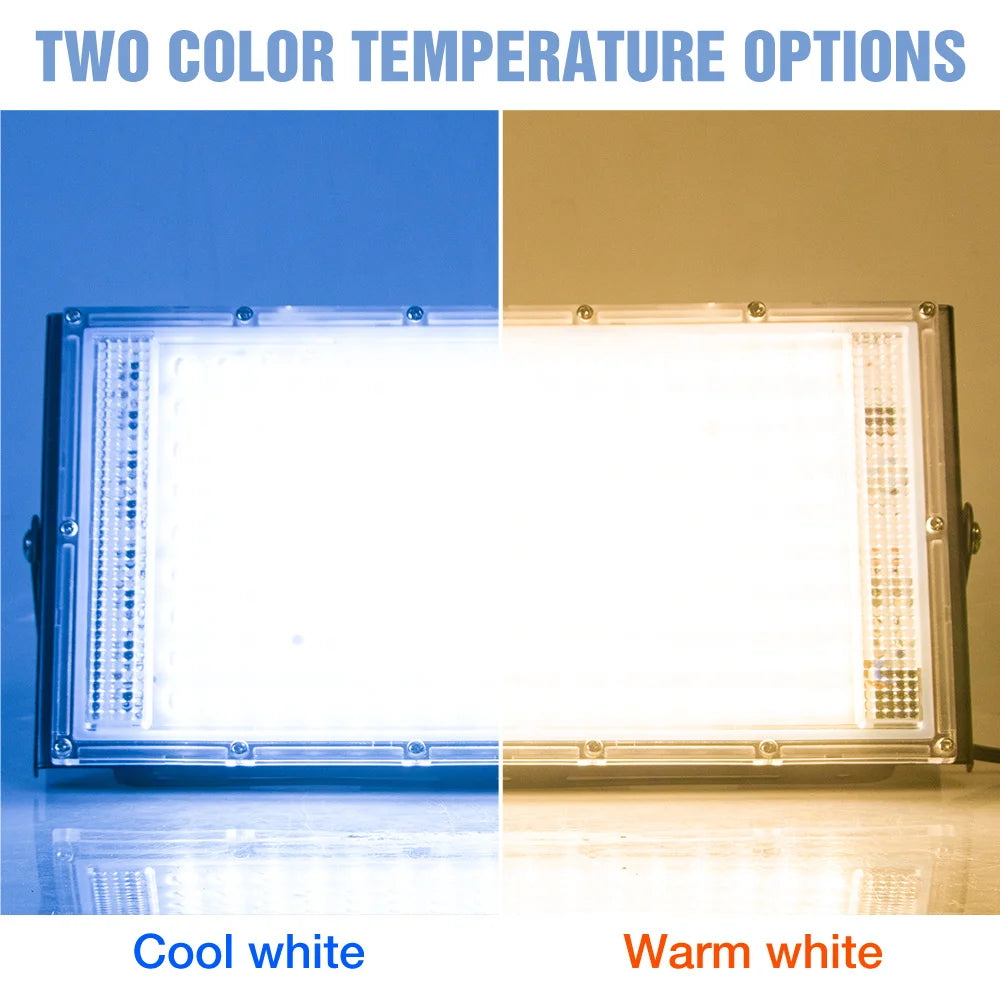 projecteur led moderne blanc froid chaud ip65 alimentation ac220v certifié rohs cemextérieur mural large