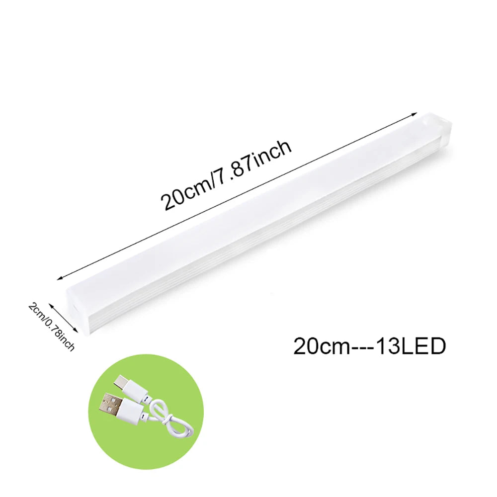 lampe led veilleuse sans fil détecteur mouvement aimantée blanc flux lumineux moderne urgence chambre
