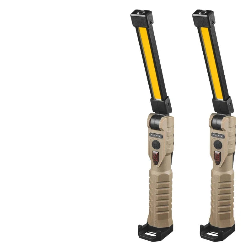 lampe travail multifonction rechargeable usb modes lumière blanche rouge jaune sécurité