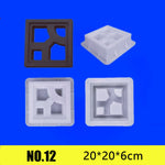 moule décoration extérieure plaque moderne motifs géométriques variés plastique réutilisable grès clair foncé