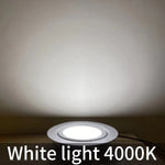 Spot LED encastrable argenté moderne 12V 3W IP65 salle bain vis câble