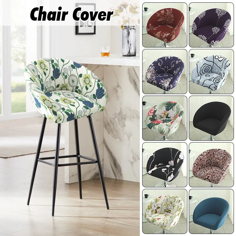 housse chaise extensible motif floral moderne fauteuil salle manger décor maison élastique