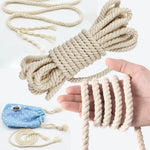 corde coton tissée rustique 10 12 15 20mm beige clair haute ténacité artisanat bricolage