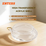 porte clés diy acrylique imitation moderne élégant blanc doré transparent