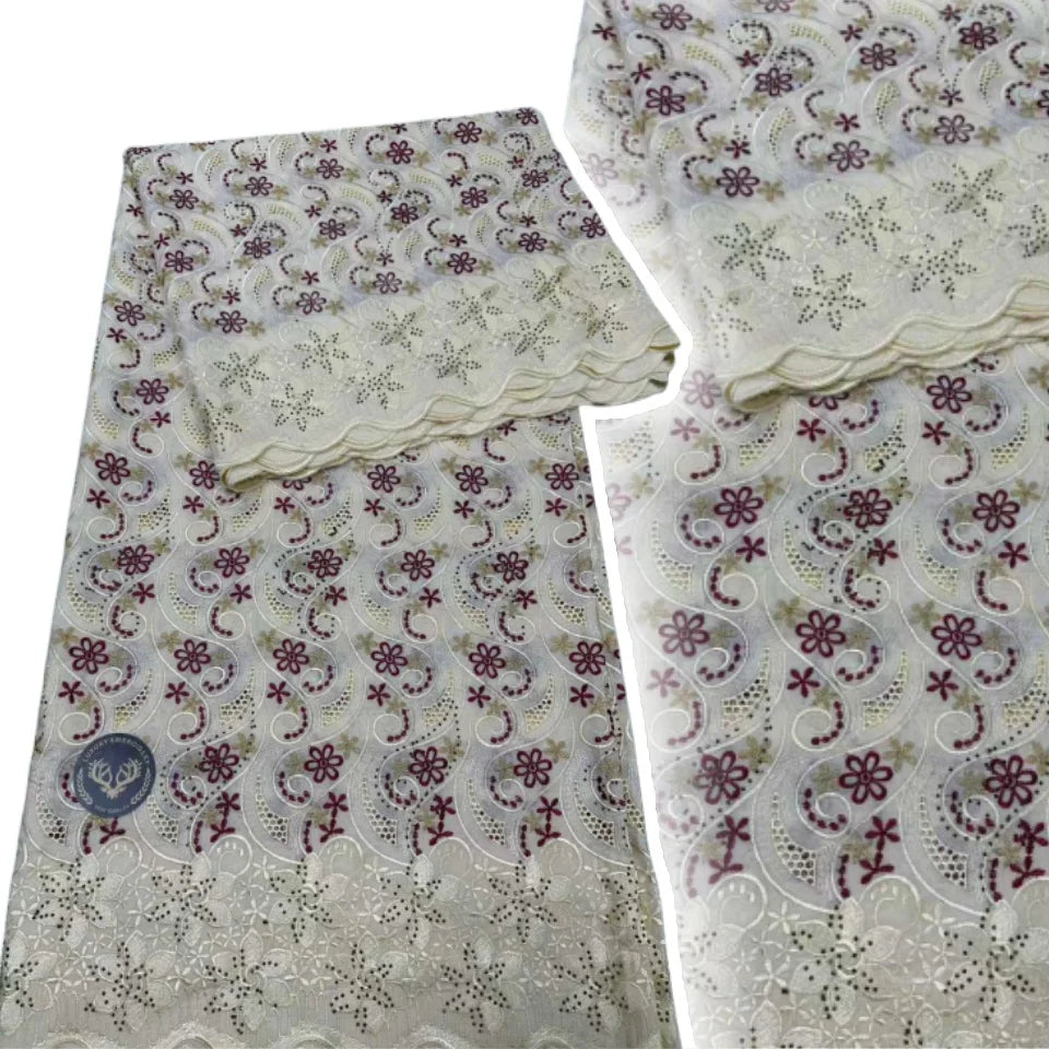 tissu dentelle fleurs motifs floraux beige violet blanc bleu marine orange traditionnelle hautecouture absorption