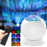 projecteur effets lumineux blanc transparent moderne base câble usb télécommande led effet neige artificielle
