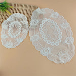 serviettes table classiques dentelle blanche maison festives round 18cm 27cm ovale 17x28cm 19x30cm 29x45cm