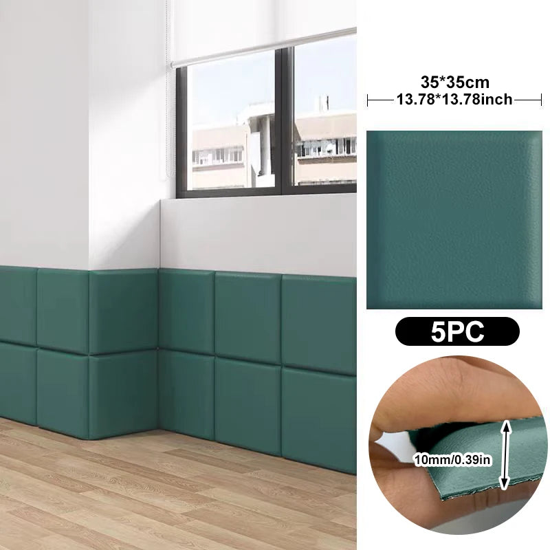 panneaux protection murale adhésifs anti choc modernes bleu clair gris rose pâle vert texture