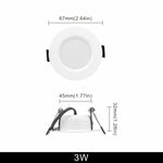 spots led blancs modernes 10 pièces 3w 5w 7w 9w 12w 15w clips ac