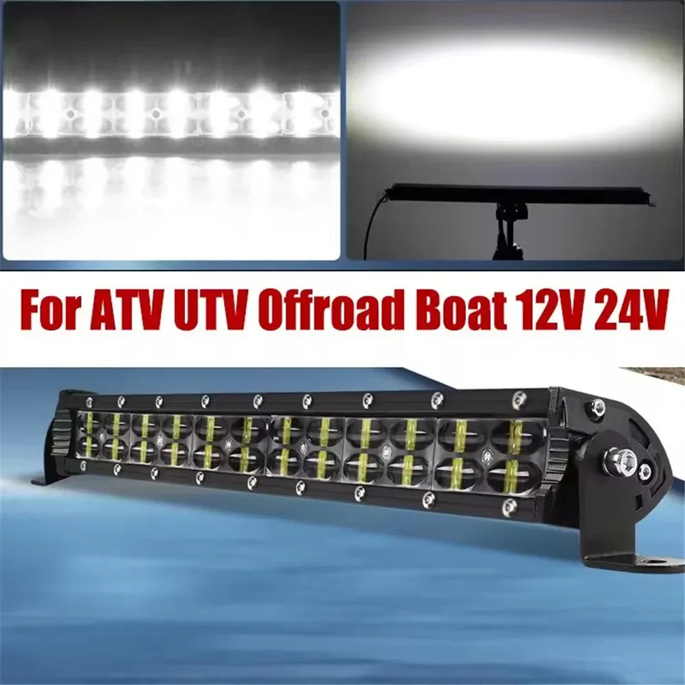 barre lumineuse led 14 pouces 72w spot flood combo travaux route moderne
