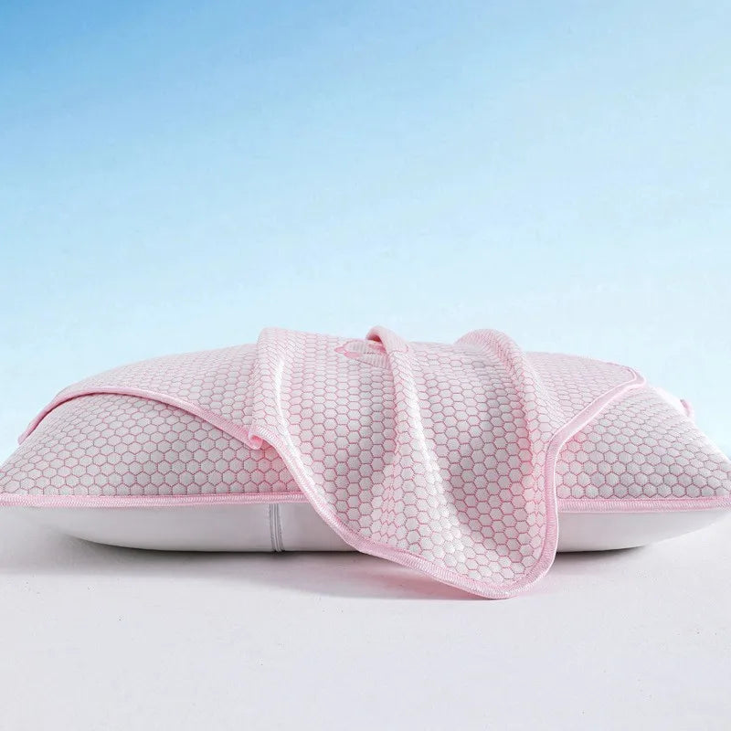 taies d'oreiller hexagonales bleues motif hello moderne 100 polyester frais