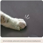 tapis absorbant boue diatomées animaux compagnie bol nourriture gris noir blanc moderne minimaliste rapide