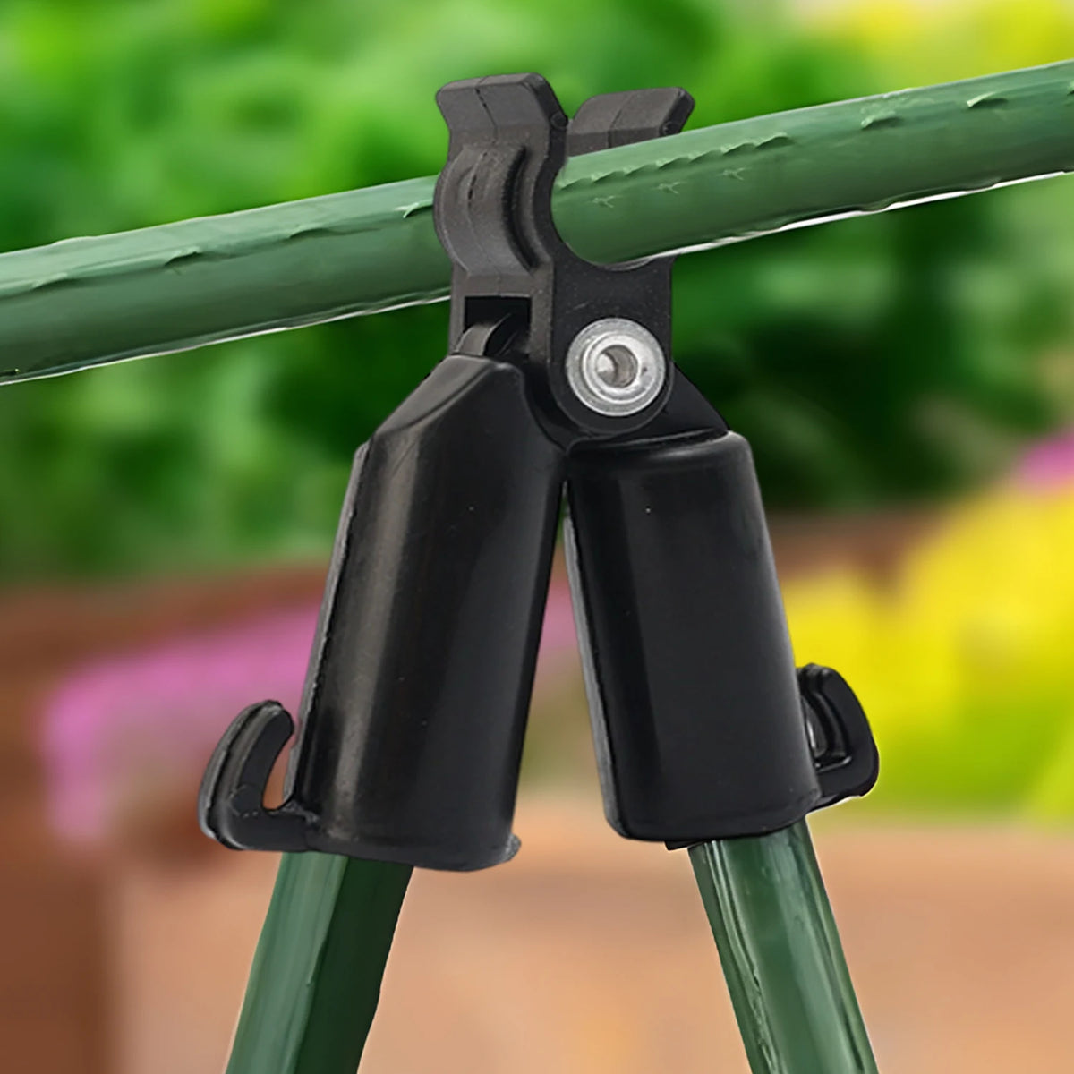 clips support plantes plastique noir clips fixation jardin réglables pack 10pcs