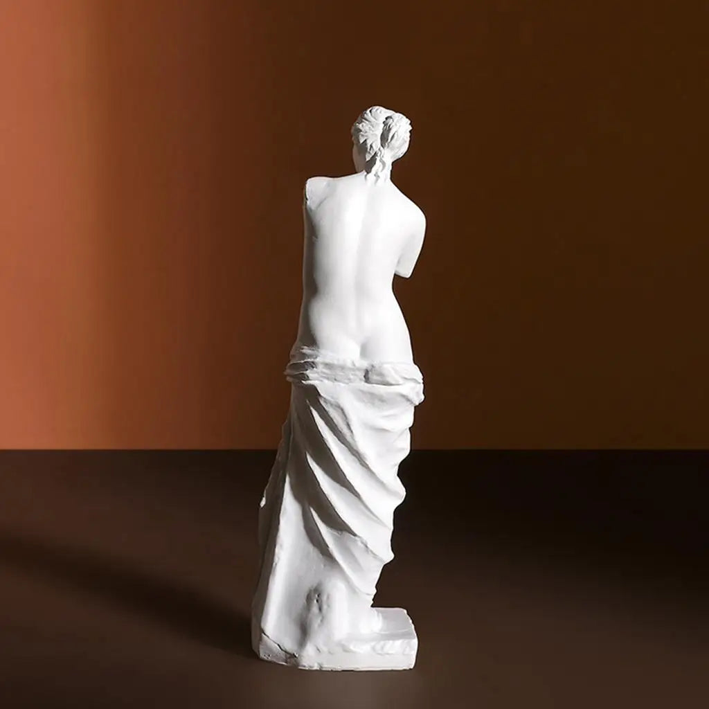 statue grecque mythologie vénus blanche drapée décoration intérieure moderne table salon résine opaque classique