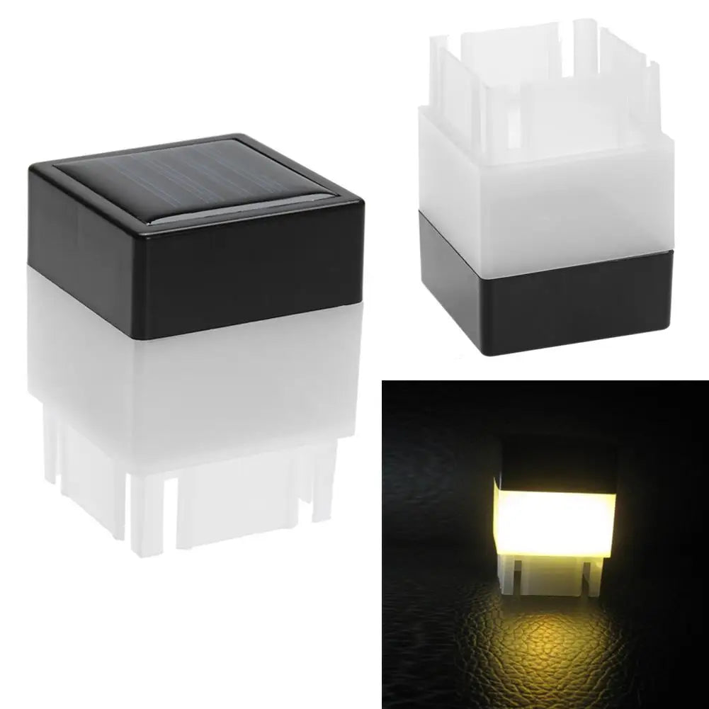 lampe solaire extérieure moderne ip55 led noir blanche rayures vacances jardin piscine clôture rue