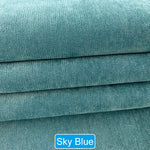 tissu polyester uni moderne vert orange bleu gris marron rouge jaune 148x100cm