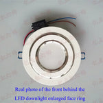 anneau réduction spot led blanc moderne cadre extérieur éclairage intérieur moderne