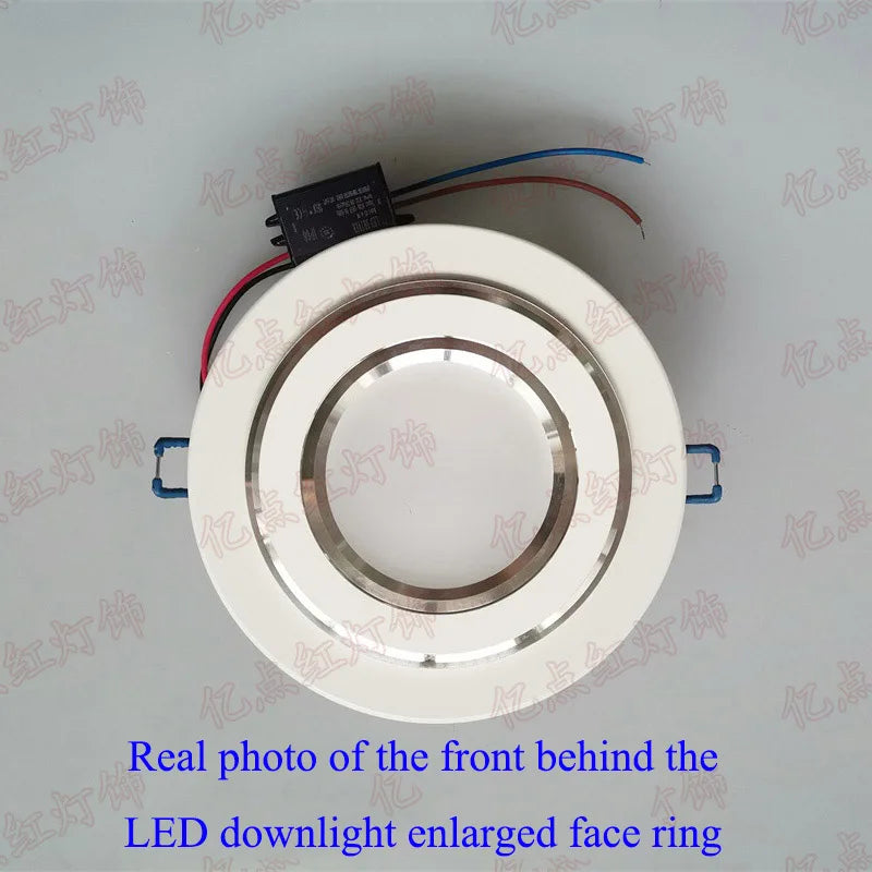 anneau réduction spot led blanc moderne cadre extérieur éclairage intérieur moderne