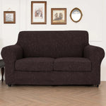 housse canapé gris clair motif floral moderne boutons élégants coussin inclusversible machine