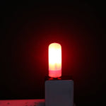 lampe usb transparente moderne 1w 5v led filament multicolore interrupteur