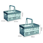 panier pliable bleu clair moderne grille ventilation poignée détachable rangement camping pique nique multifonctionnelextérieur