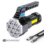 lampe torche led rechargeable leds cable usb moderne robuste camping