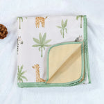 tapis imperméable anti éclaboussures sol couverture bébé animaux fruits pois illustration enfantine polyester