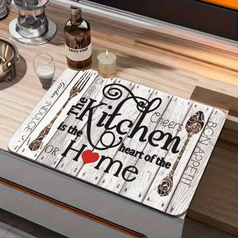 tapis cuisine moderne gris noir antidérapant adhésif 20x30cm 30x40cm 40x60cm 60x80cm