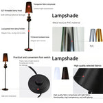 lampe sol moderne métal doré blanc salon chambre éclairage led intérieur élégant