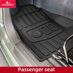 tapis sol voiture noir rayures horizontales surface rugueuse pratique résistant tpe fibres synthétiques