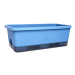 bac fleurs moderne bleu clair vert beige auto arrosant drainage plastique large profond