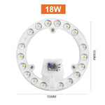 lampe led circulaire diodes adhésif moderne technologique blanc plafonnier facile chambre salon