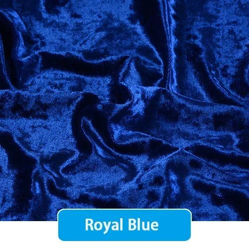 tissu velours brillant bleu royal violet luxueux élastique polyester rideaux coussin canapé