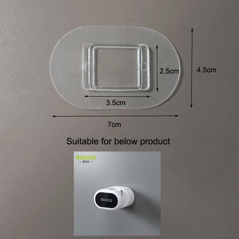 support savon transparent adhésif moderne rectangulaire carrés plastique fixe rangement