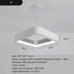 lampe moderne blanche rectangulaire sans ventilateur invisible éclairage led silencieux certification vde ul rohs