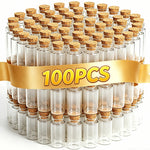 bouteilles verre transparentes bouchon liège charms huiles essentielles coquillages