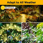 lampe solaire décorative fleurs artificielles lumineuses moderne noir multicolore led jardin extérieur fixée piquet