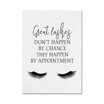 Les grands cils ne se forment pas par hasard, mais grâce à des rendez-vous réguliers.