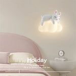 lampe murale décorative ours nuage enfant blanc moderne chambre éclairage mur fixé LED