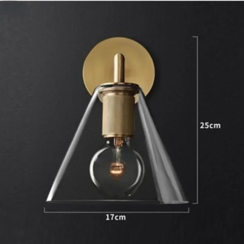 Lampe murale moderne or blanc transparent salle manger chambre coucher