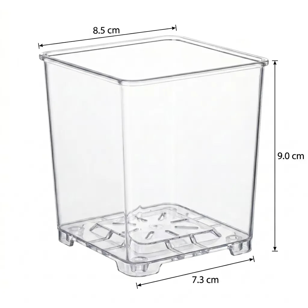 pots fleurs transparents modernes drainage rapide aération souffle moderne fonctionnel