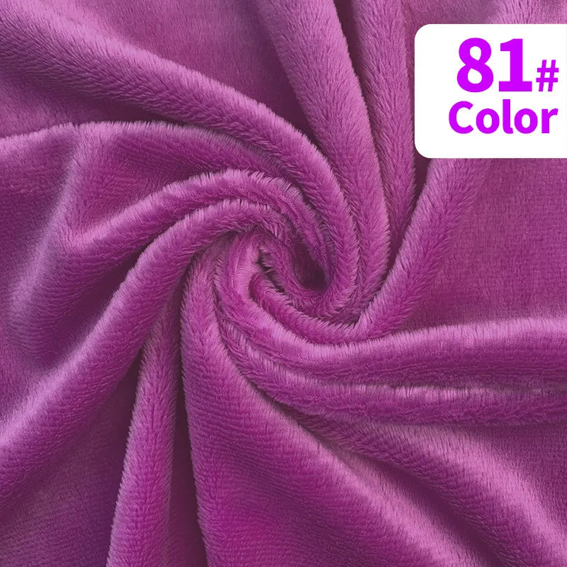 tissu velours doux violet rose blanc moderne confortable peluche respirant bricolage artisanat décoration