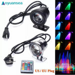 projecteur led noir moderne 10w 15w ip68 certification rohs ccc fcc télécommande.vis