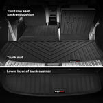 tapis sol hyundai palisade 2020 2025 noir texture rugueuse moderne tapis conducteur passager deuxième