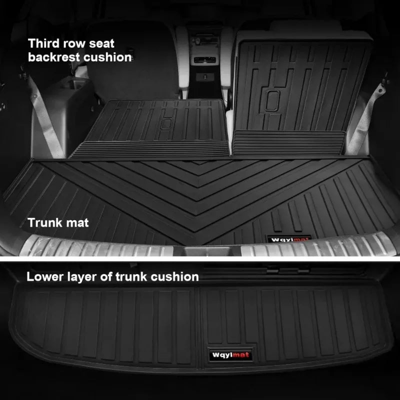 tapis sol hyundai palisade 2020 2025 noir texture rugueuse moderne tapis conducteur passager deuxième